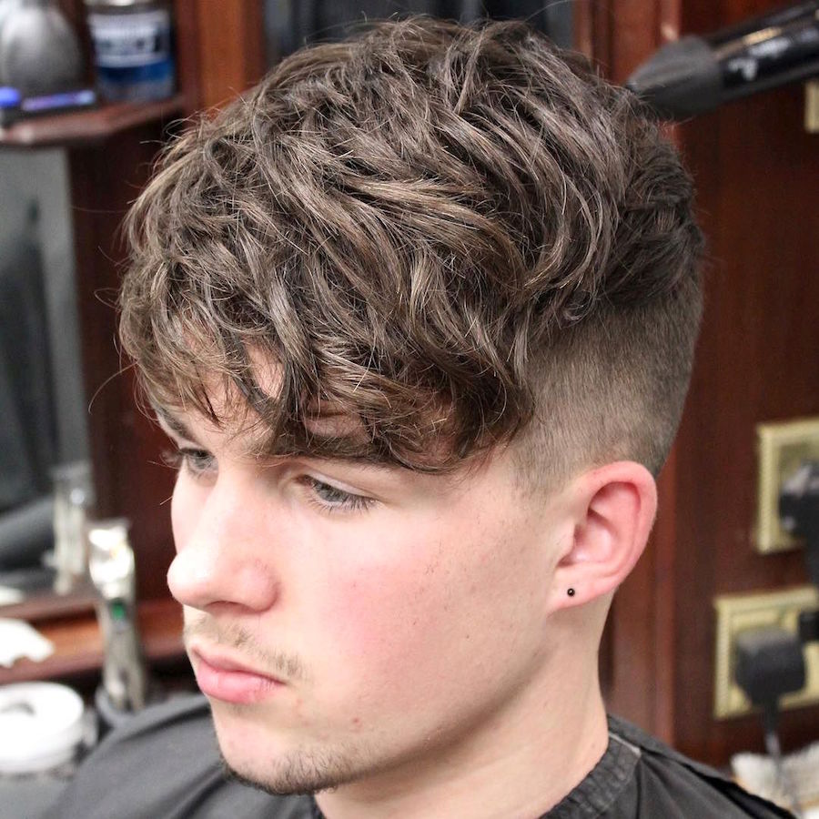 56 Collection Mens Short Back And Sides Long On Top Curly Hair 