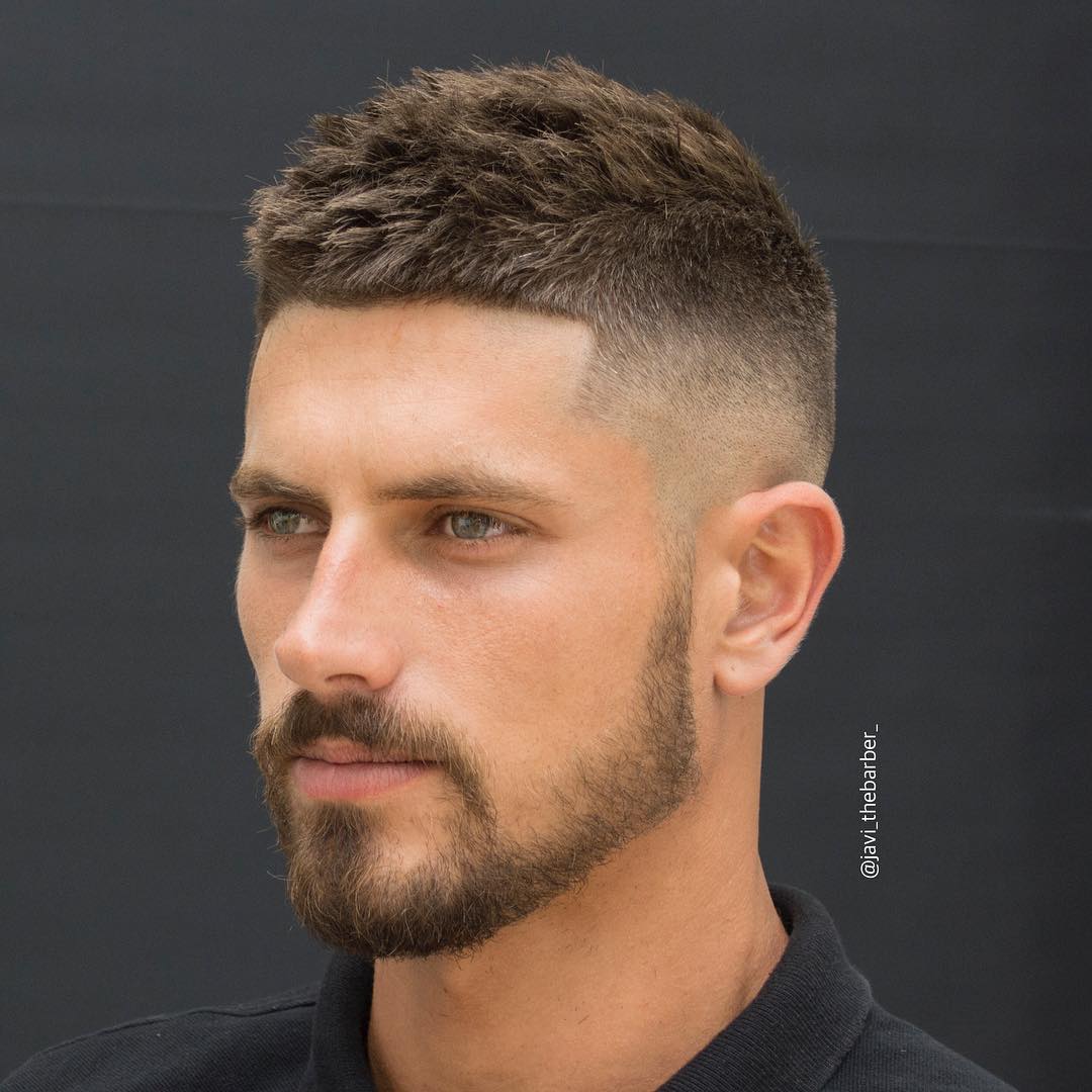 short haircut low fade