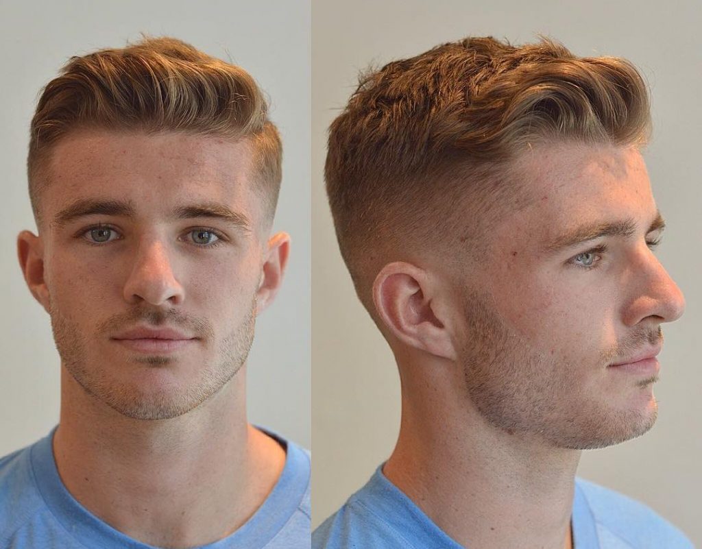 2. Fade with Long Hair on Top and Short Sides - wide 3