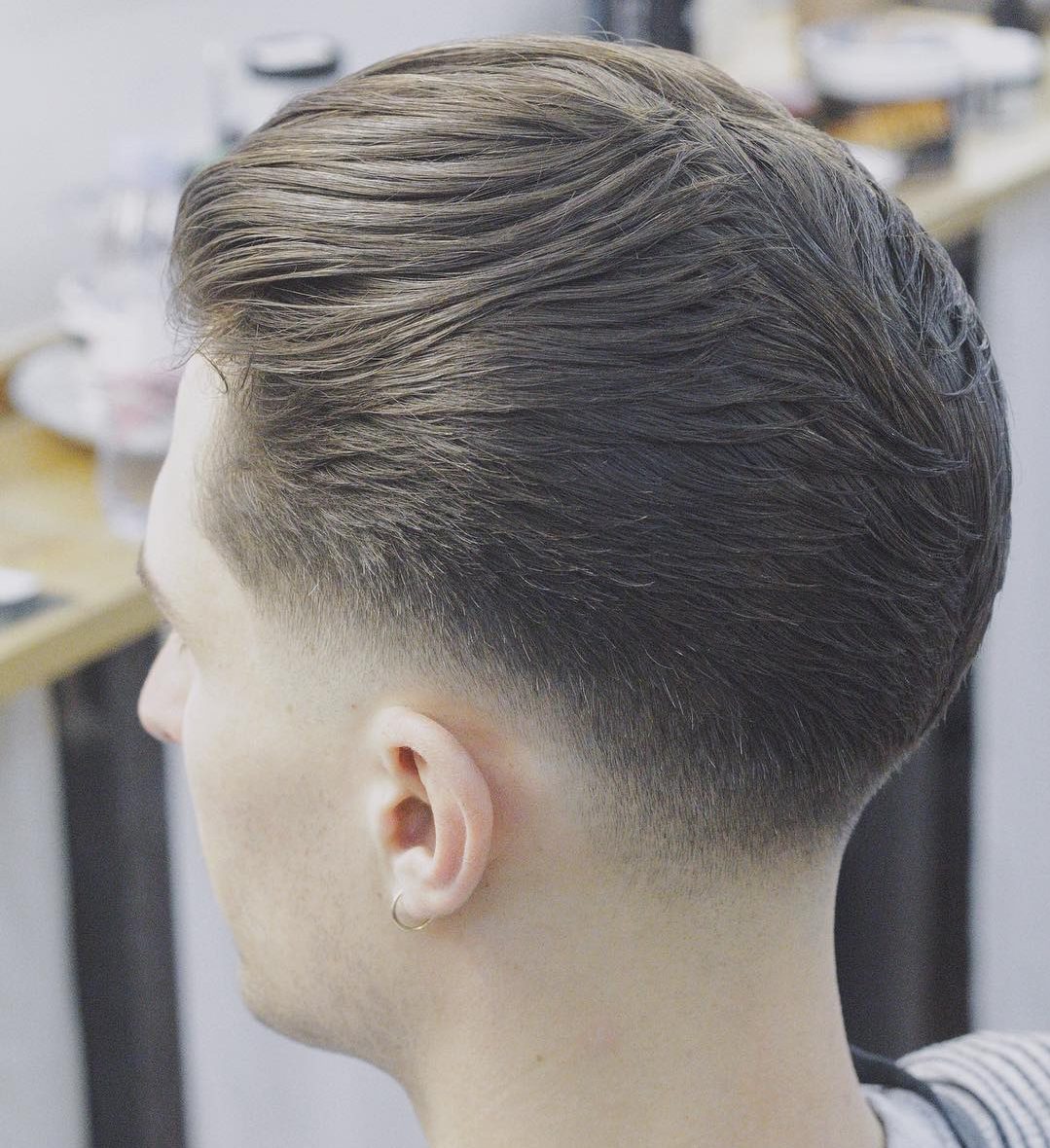 Tapered haircut with low fade