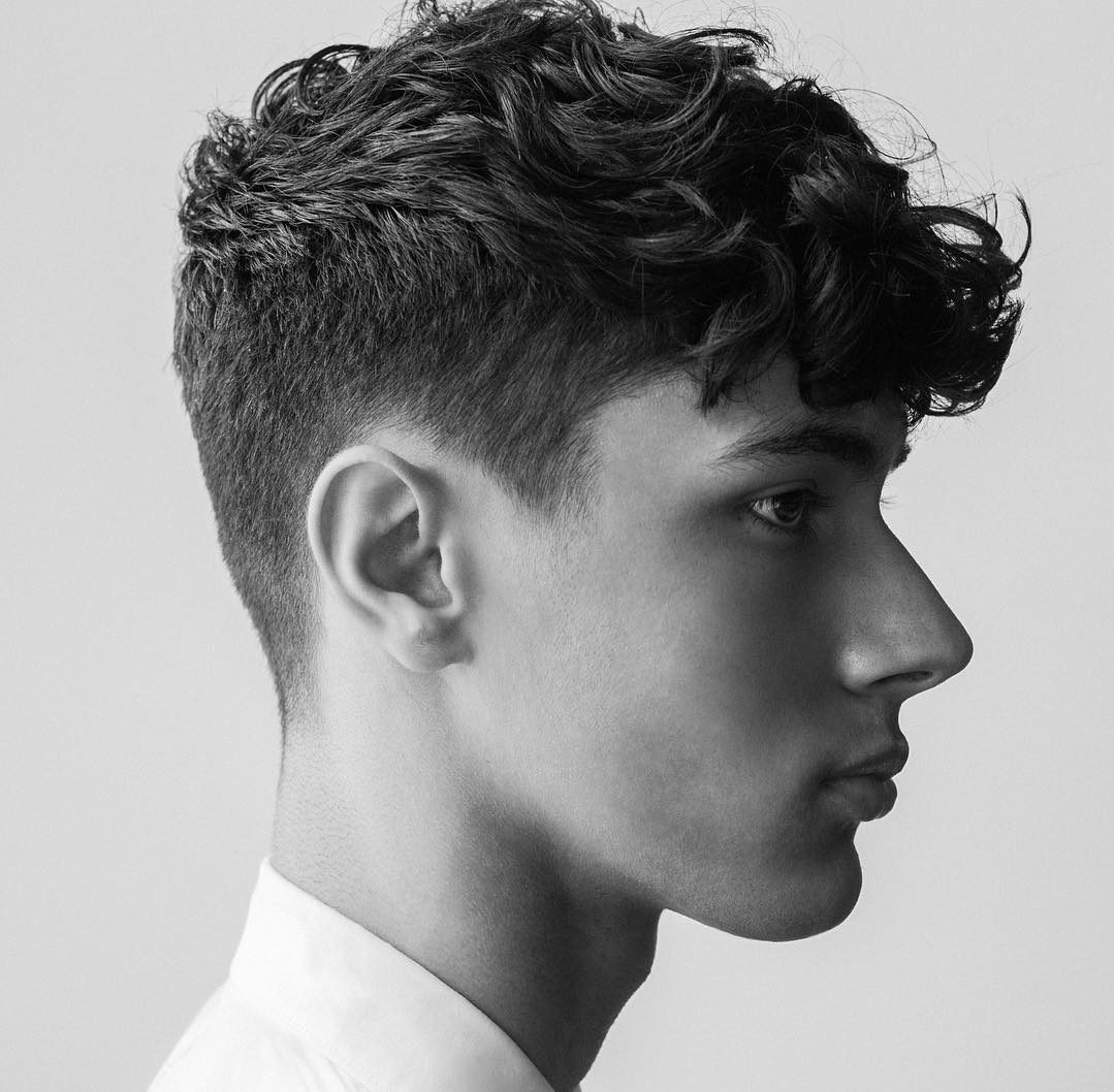 17 Men s haircut long on top curly for Round Face