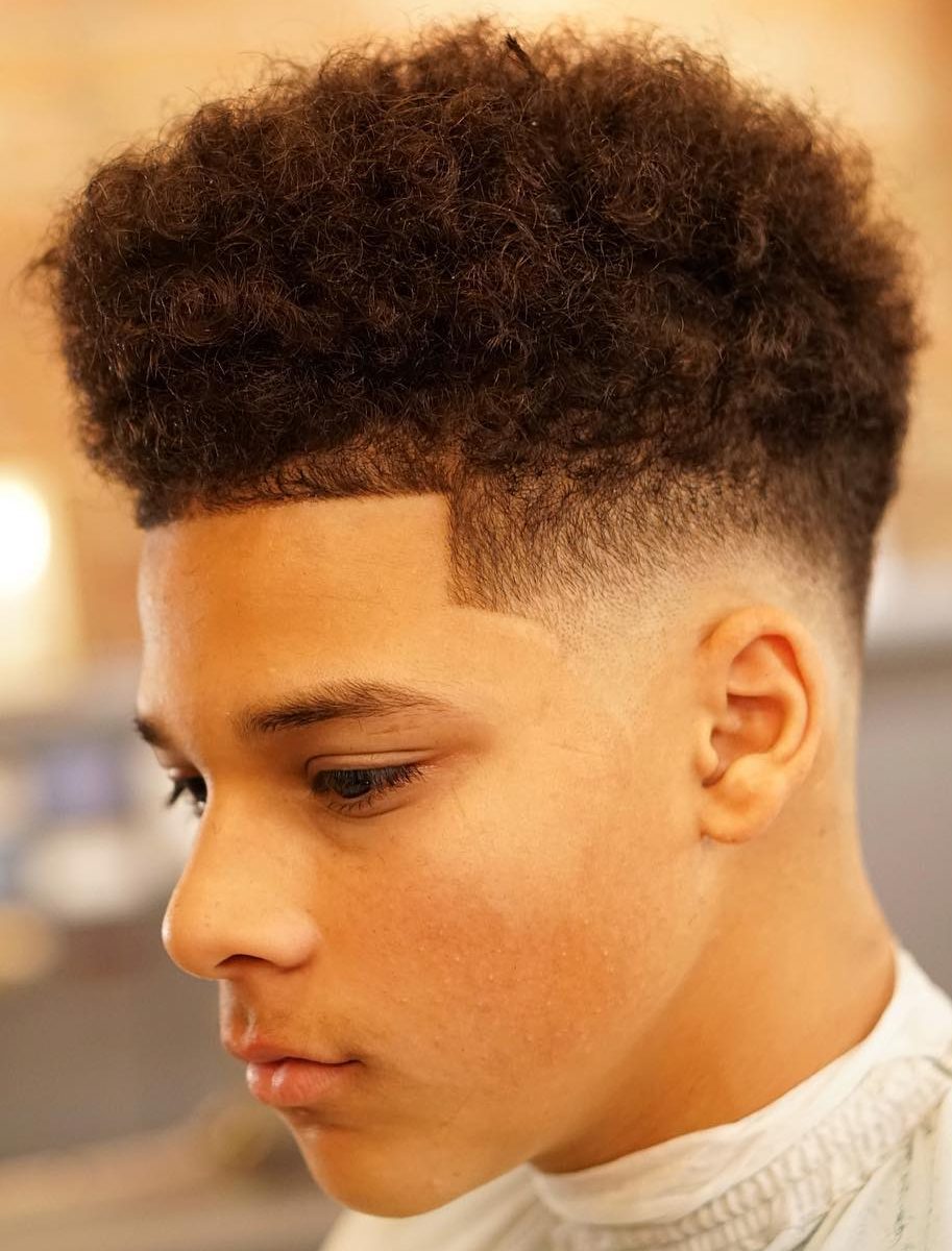 Z Ramsey High Top With Curls Fade Hairstyles For Curly Hair Men E1489463009518 