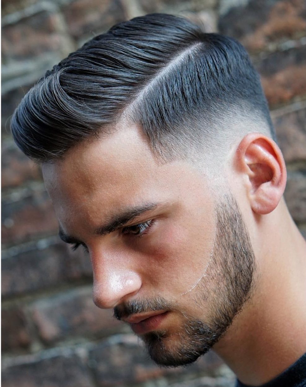 men's haircut styles side part