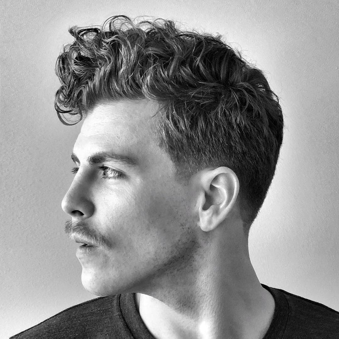 male haircuts for long curly hair
