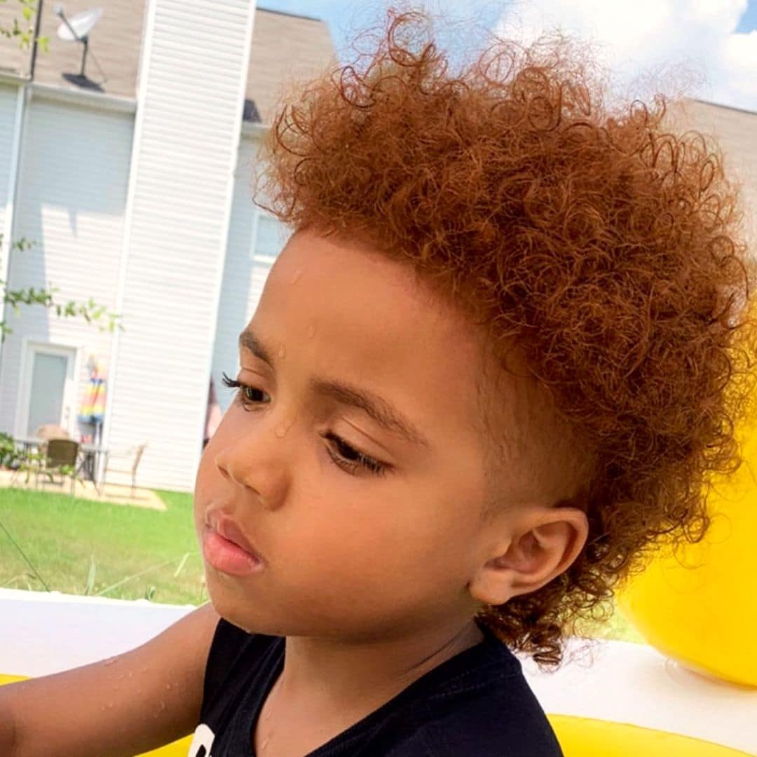 29 Toddler boy haircut curly top for Round Face