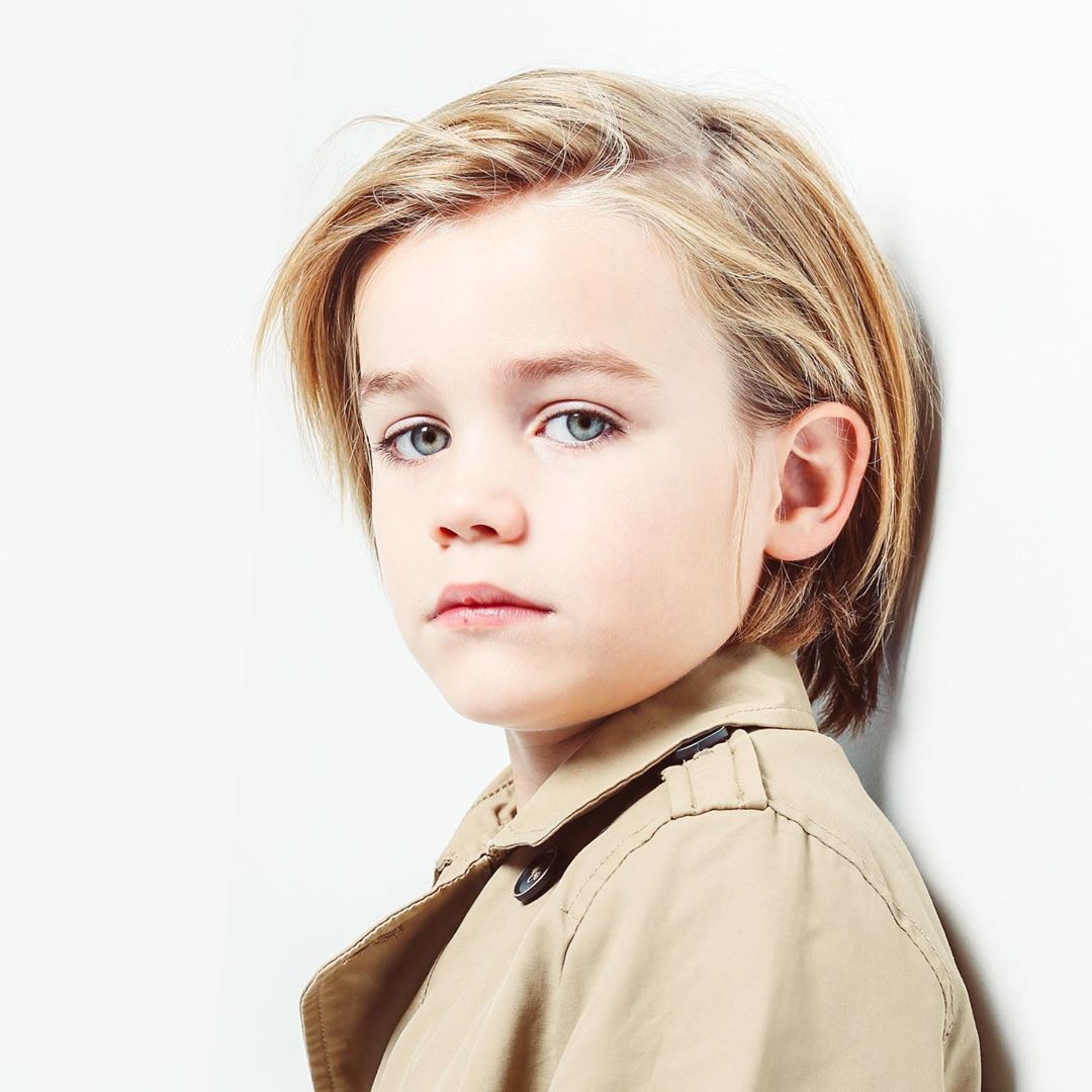 Toddler Boy Long Haircut Flitzer Portraits  