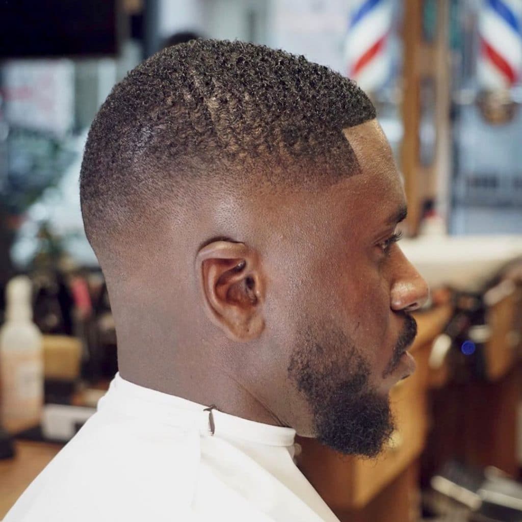 Mid fade haircuts for short hair Black men