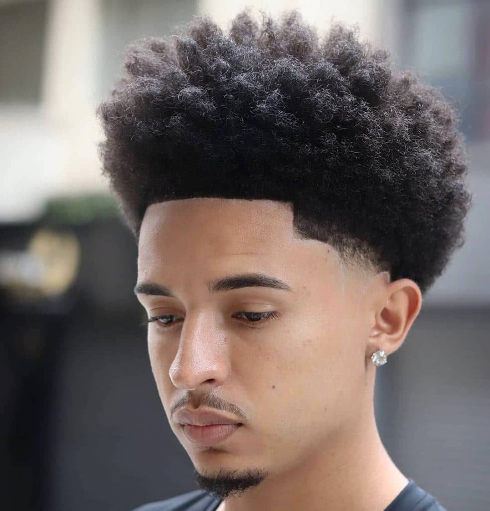 Mid Fade Afro Taper Marquinhos Barbers  983x1024 