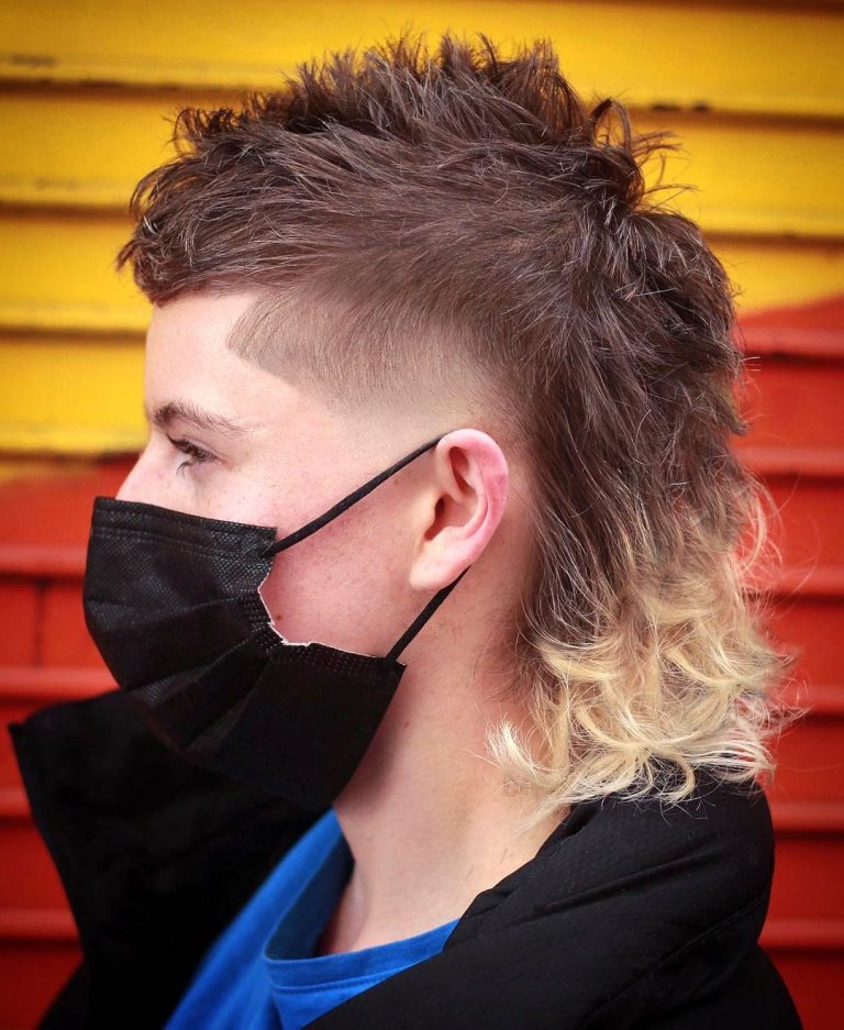 80s 90s Mullet With Temple Fade Blondepaulmacspecial 768x937 