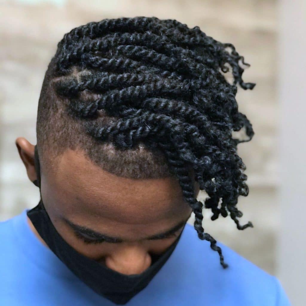 black men twist hairstyles
