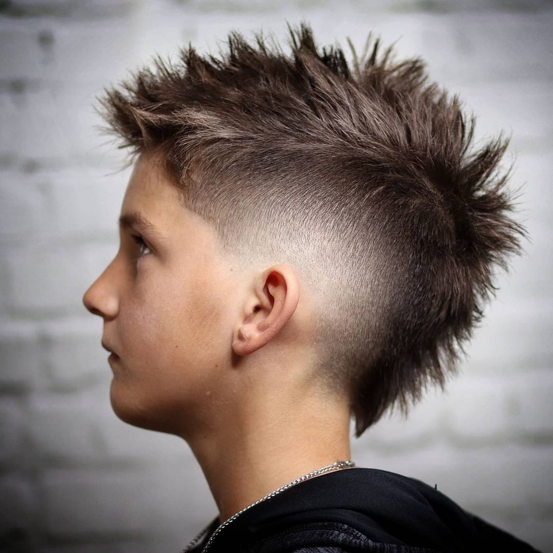 Mohawk Fade Haircut For Boys Blackwater Barber 